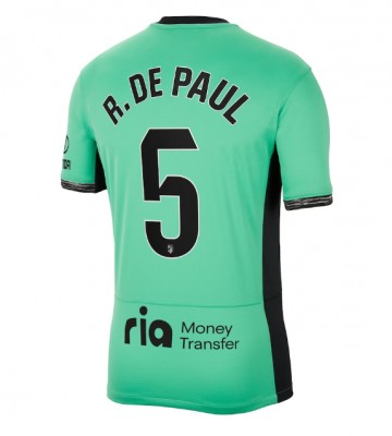 Atletico Madrid Rodrigo De Paul #5 Tercera Equipación 2023-24 Manga Corta